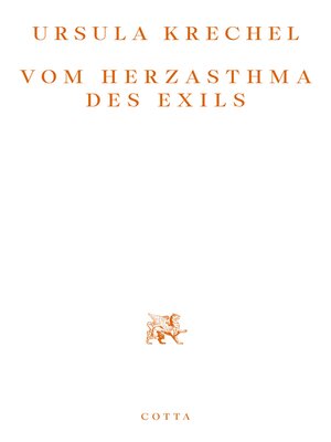 cover image of Vom Herzasthma des Exils